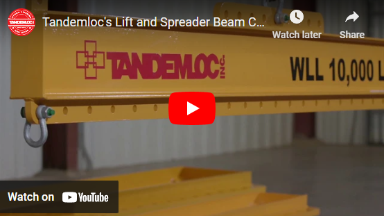 Screenshot of Lifter and Spreader Beam Combination Beams YouTube Video